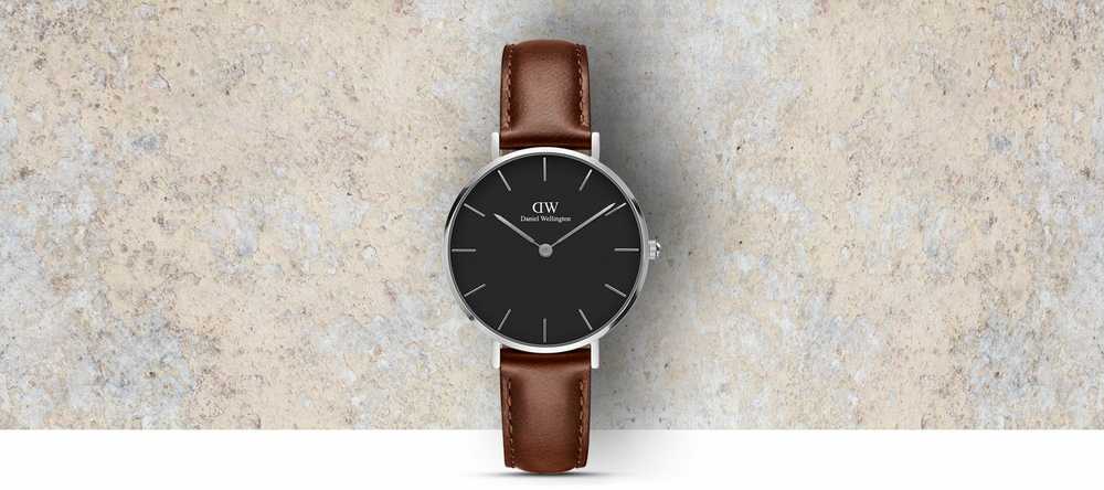 Laikrodis DANIEL WELLINGTON DW00100181. Kvarcas, Juoda Spalva. Unisex.