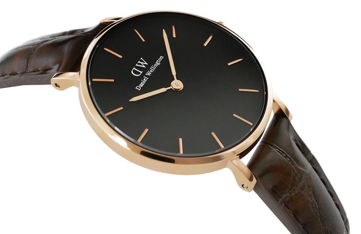 Laikrodis DANIEL WELLINGTON DW00100170. Kvarcas, Juoda Spalva. Moteris.