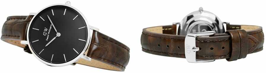 Laikrodis DANIEL WELLINGTON DW00100182. Kvarcas, Juoda Spalva. Moteris.
