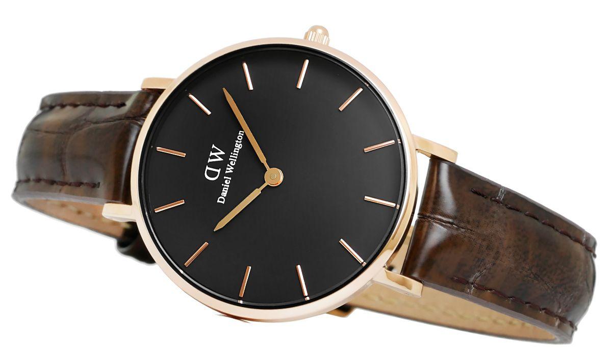 Laikrodis DANIEL WELLINGTON DW00100170. Kvarcas, Juoda Spalva. Moteris.