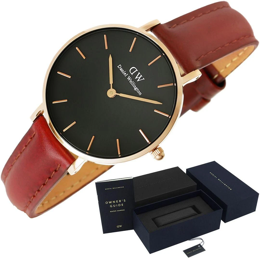 DANIEL WELLINGTON klasikinis Šefildo moteriškas LAIKRODIS DW00100169 + DĖŽĖ