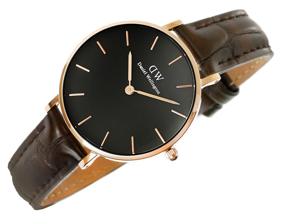Laikrodis DANIEL WELLINGTON DW00100170. Kvarcas, Juoda Spalva. Moteris.