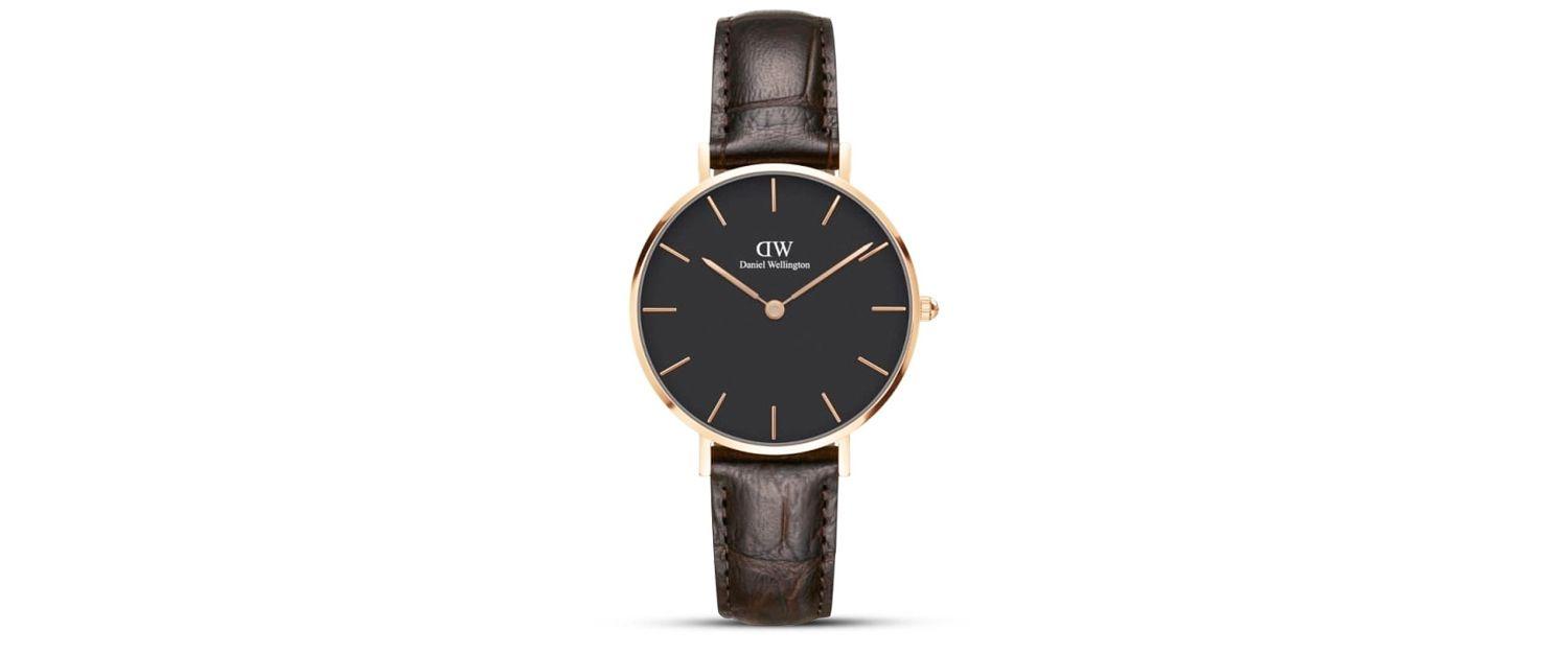 Laikrodis DANIEL WELLINGTON DW00100170. Kvarcas, Juoda Spalva. Moteris.