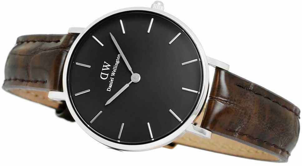 Laikrodis DANIEL WELLINGTON DW00100182. Kvarcas, Juoda Spalva. Moteris.