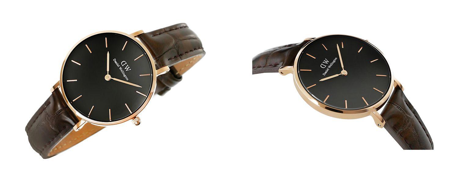 Laikrodis DANIEL WELLINGTON DW00100170. Kvarcas, Juoda Spalva. Moteris.