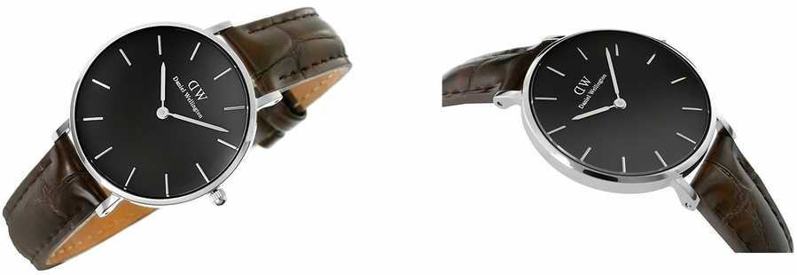 Laikrodis DANIEL WELLINGTON DW00100182. Kvarcas, Juoda Spalva. Moteris.