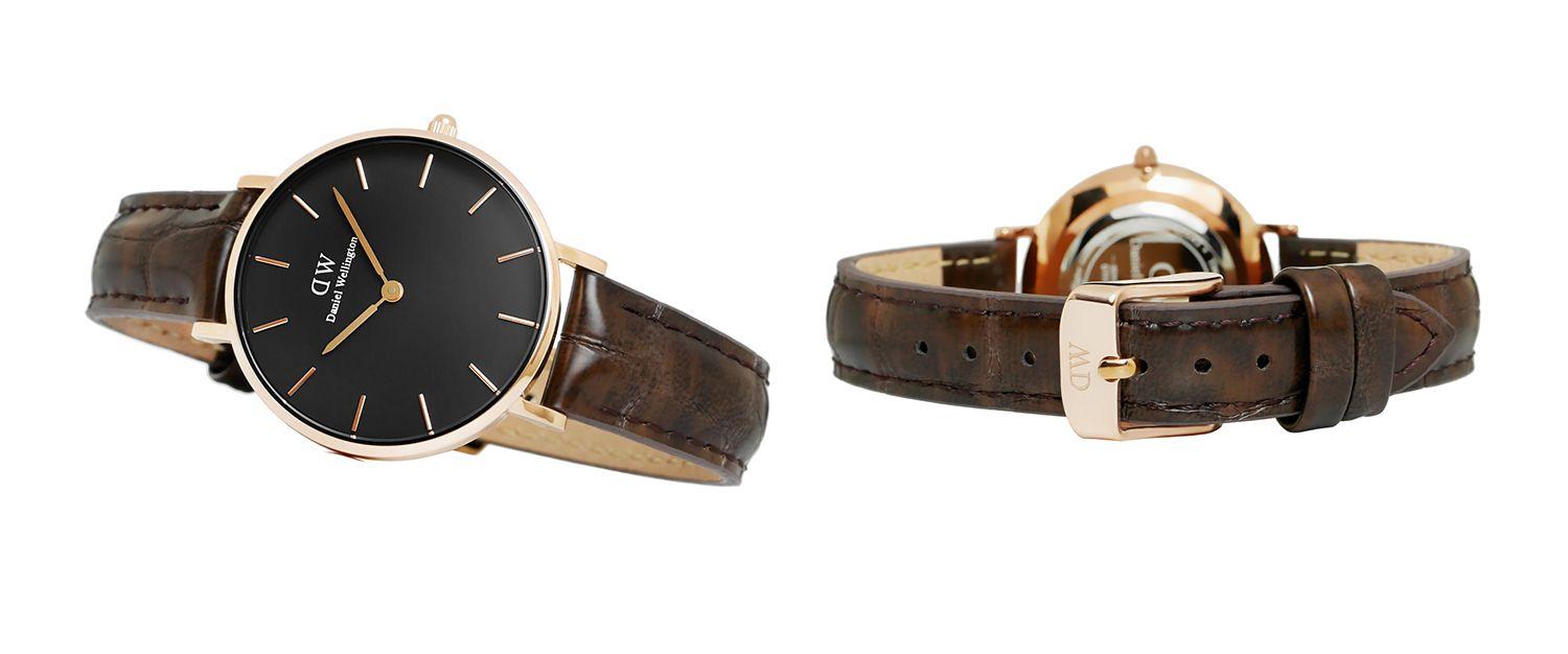 Laikrodis DANIEL WELLINGTON DW00100170. Kvarcas, Juoda Spalva. Moteris.