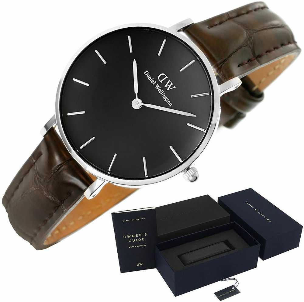 Laikrodis DANIEL WELLINGTON DW00100182. Kvarcas, Juoda Spalva. Moteris.