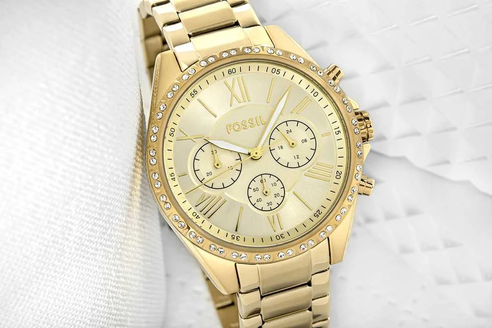 FOSSIL Modernus Chronograph Moteriškas Laikrodis BQ3378 + DĖŽUTĖ