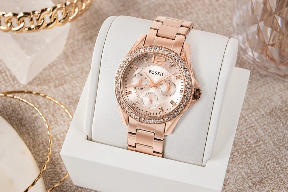 Laikrodis Damski FOSSIL Riley ES2811 + BOX