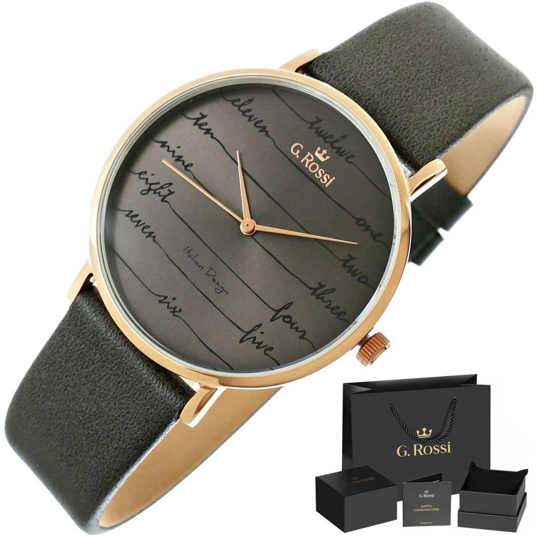 Laikrodis moterims G. ROSSI - 12600A-1B3 (zg844b) + dėžutė