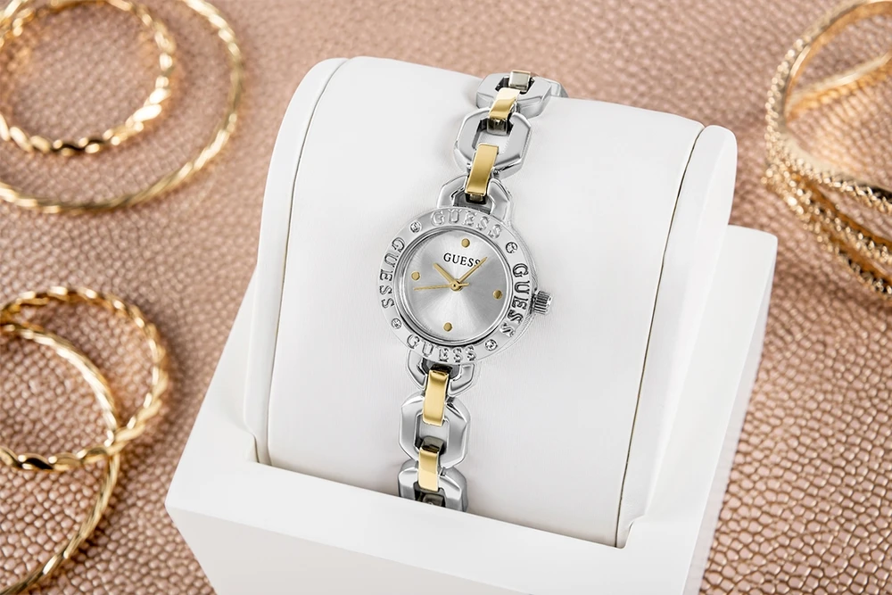 Laikrodis Guess Laikrodis Damski Guess Bejeweled Siren GW1019L3 + BOX
