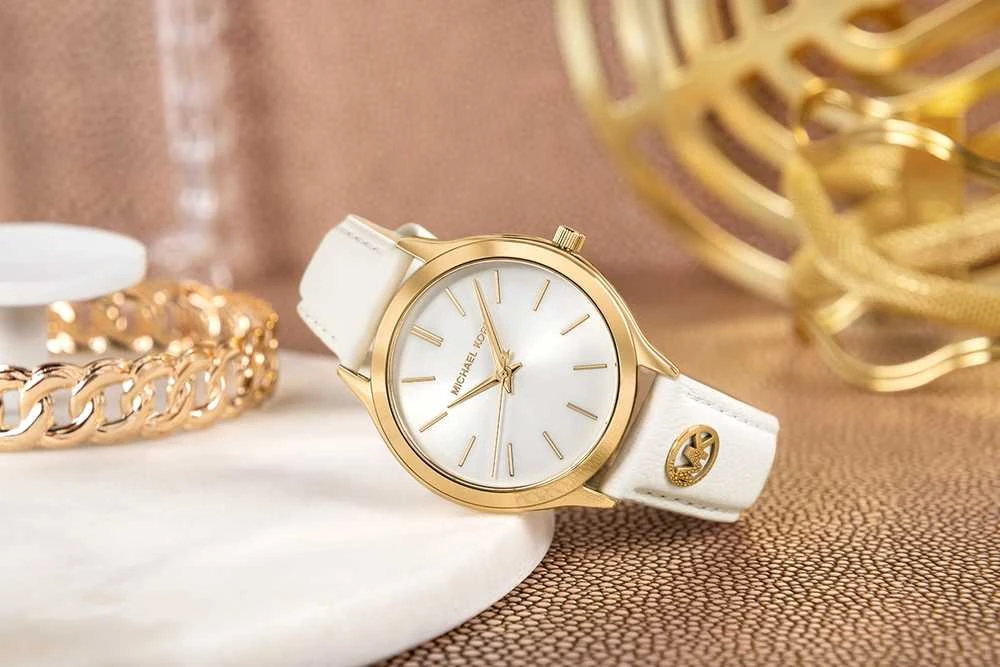MICHAEL KORS Slim Runway MK7544 moteriškas laikrodis + DĖŽUTĖ