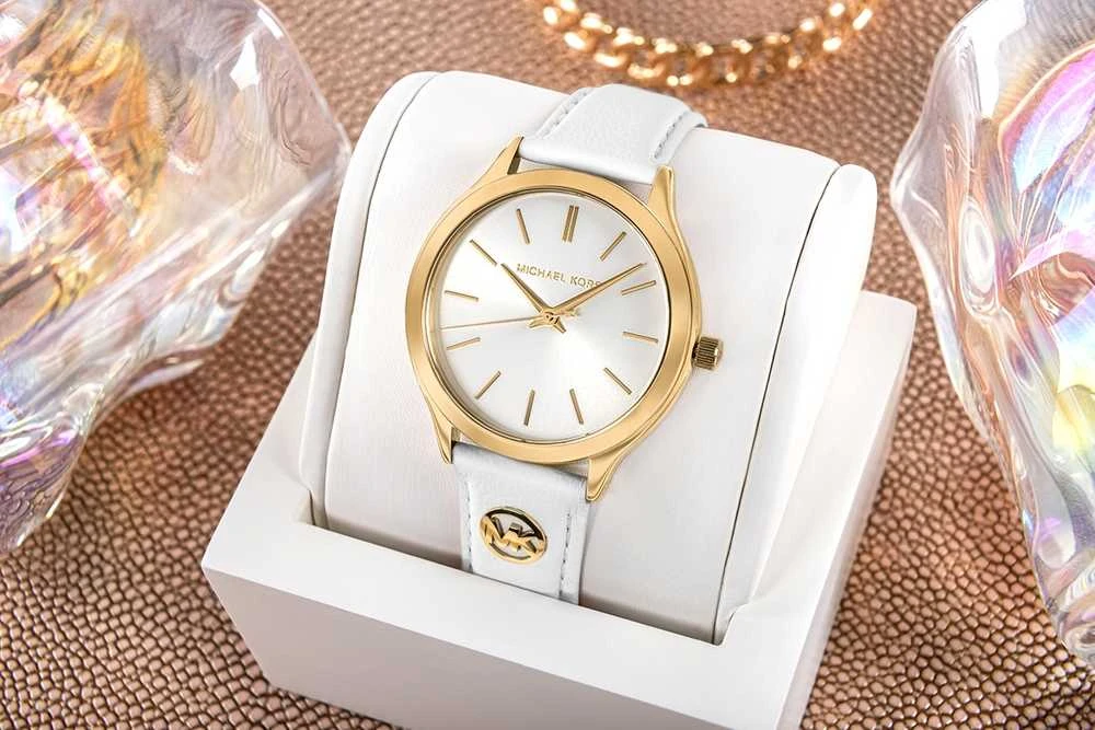 MICHAEL KORS Slim Runway MK7544 moteriškas laikrodis + DĖŽUTĖ