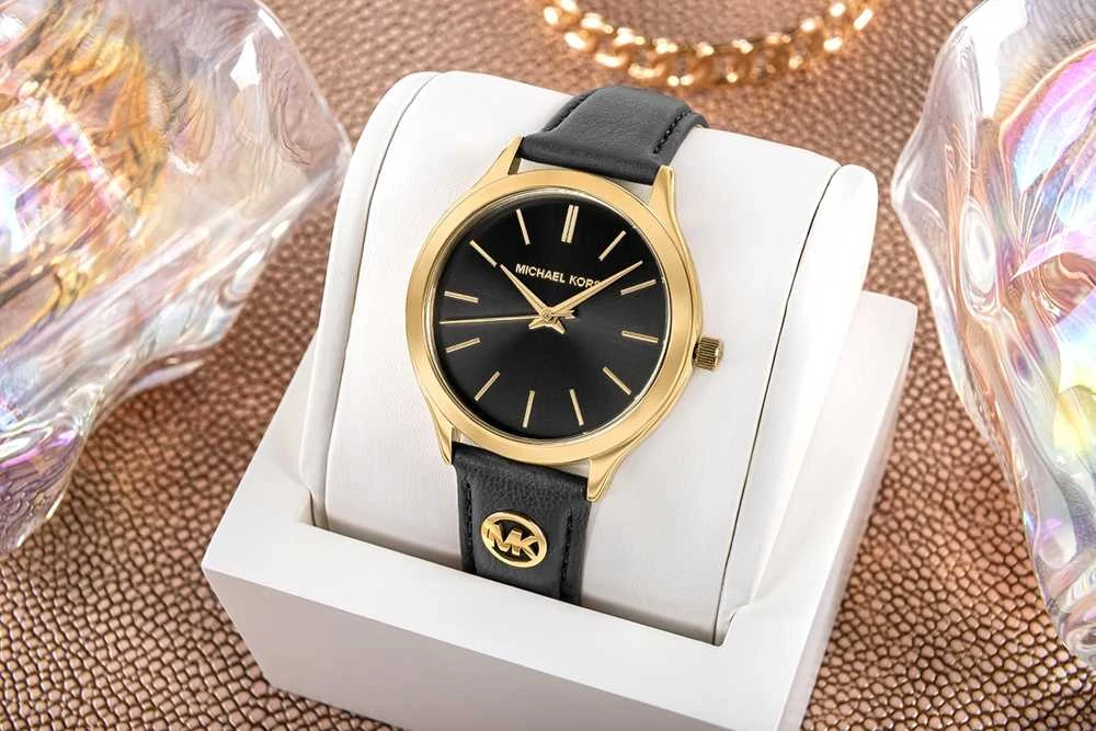 MICHAEL KORS Slim Runway MK7553 moteriškas laikrodis + DĖŽUTĖ