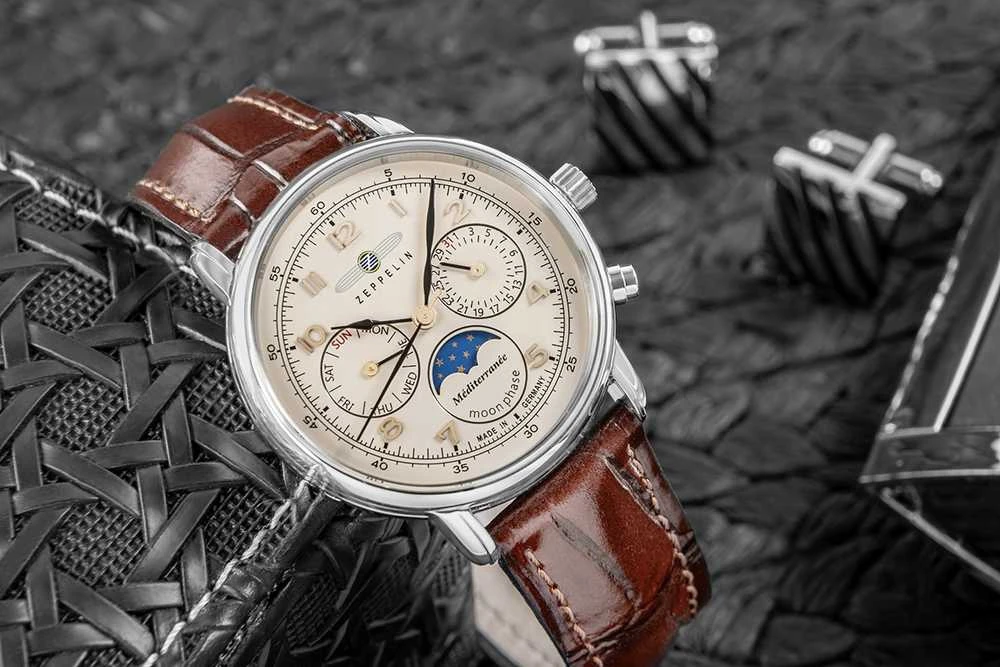 Laikrodis Zeppelin Mediterranee Moonphase 9637-5