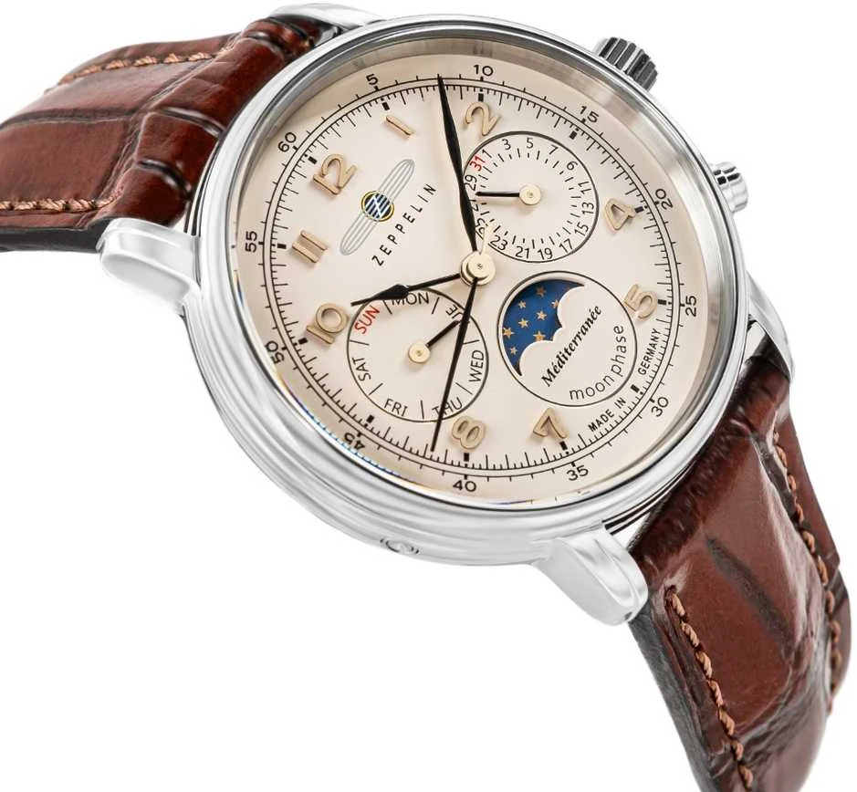 Laikrodis Zeppelin Mediterranee Moonphase 9637-5