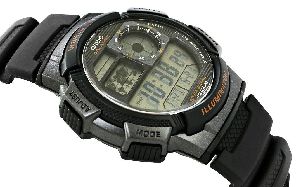 VYRIŠKAS LAIKRODIS CASIO AE-1000W 1AV (zd073a) - WORLD TIME