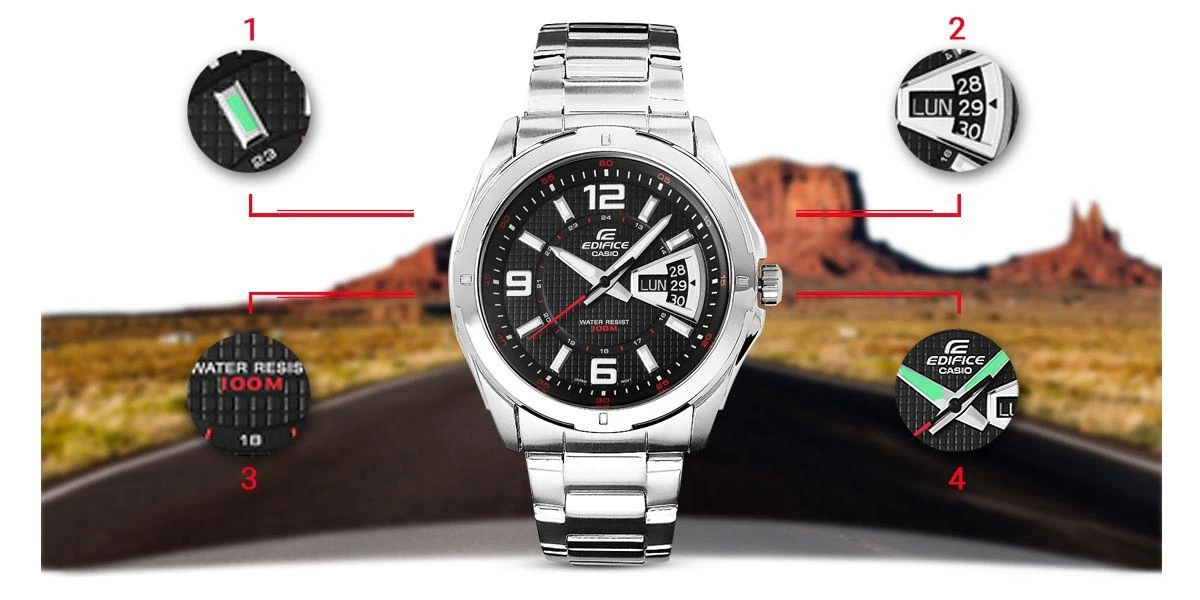 Laikrodis Casio EF-129D-1AVEF