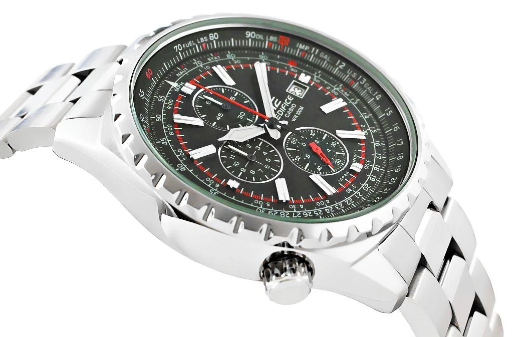Laikrodis Casio EF-527D-1AVEF - Sukurtas aviatoriams