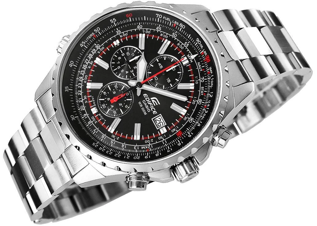 Laikrodis Casio EF-527D-1AVEF - Sukurtas aviatoriams