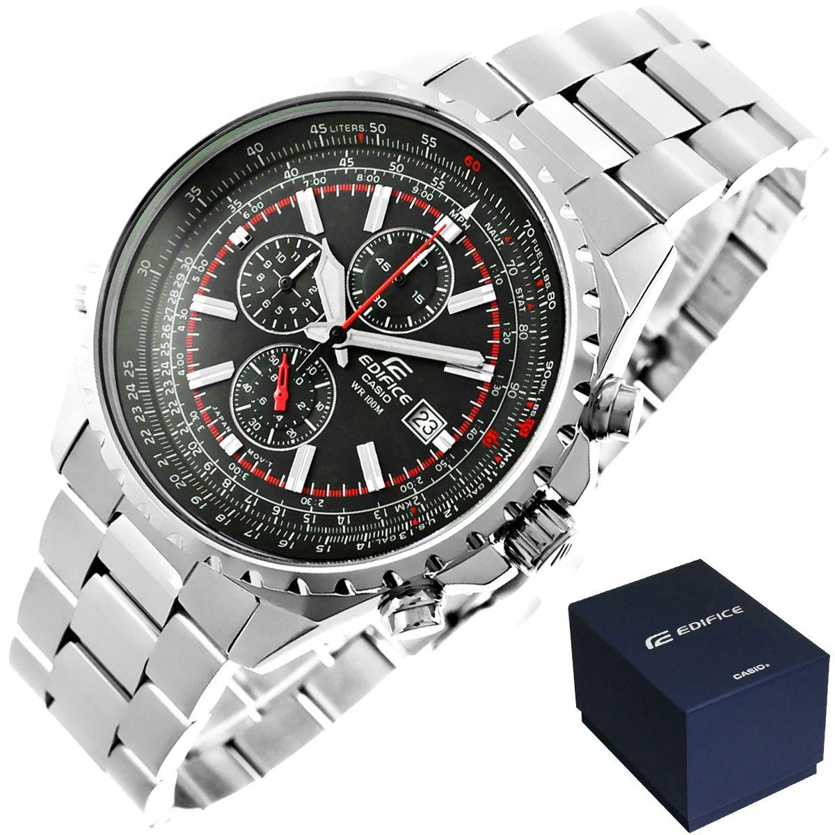 Laikrodis Casio EF-527D-1AVEF - Sukurtas aviatoriams