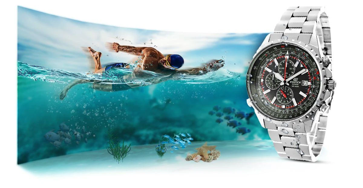 Laikrodis Casio EF-527D-1AVEF - Sukurtas aviatoriams