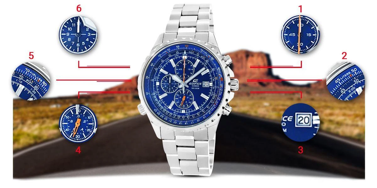 Laikrodis Casio 3804 EF-527D -2AVUEF