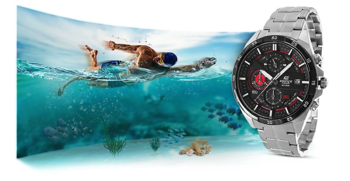 Casio EFR-556DB-1AVUEF rankinis laikrodis Kištukinis Juoda