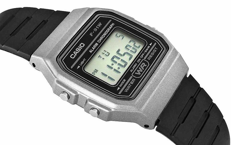 Laikrodis vyrams CASIO F-91WM-1BDF (zd102d)