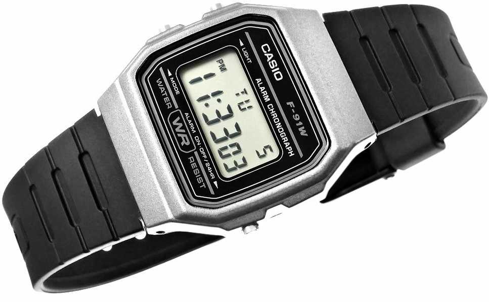 Laikrodis vyrams CASIO F-91WM-1BDF (zd102d)