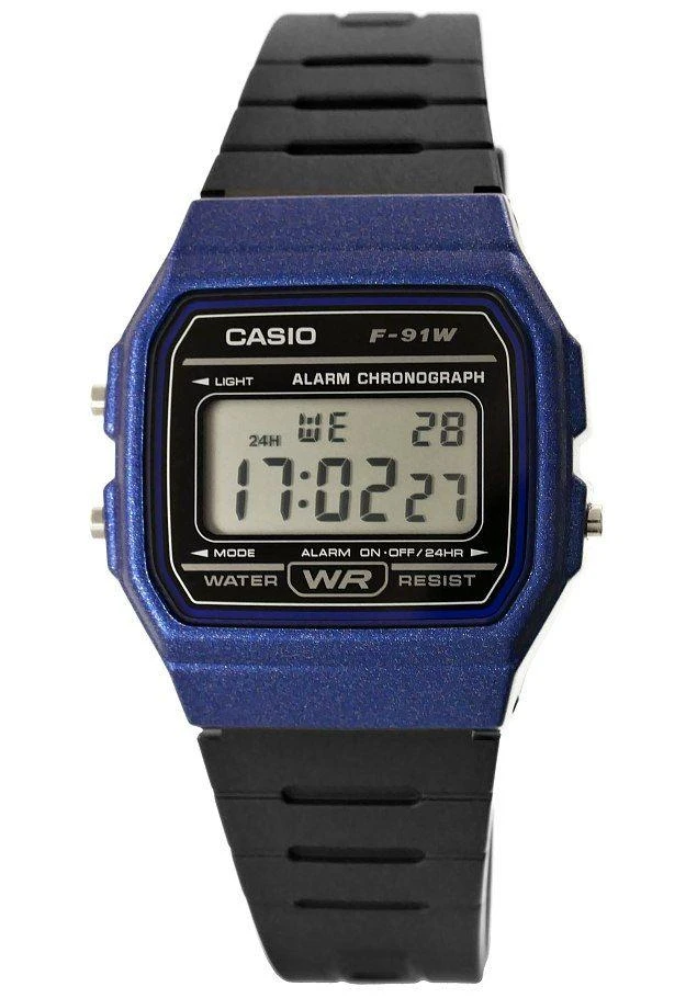 Laikrodis Casio F-91WM-2A, Mėlynas