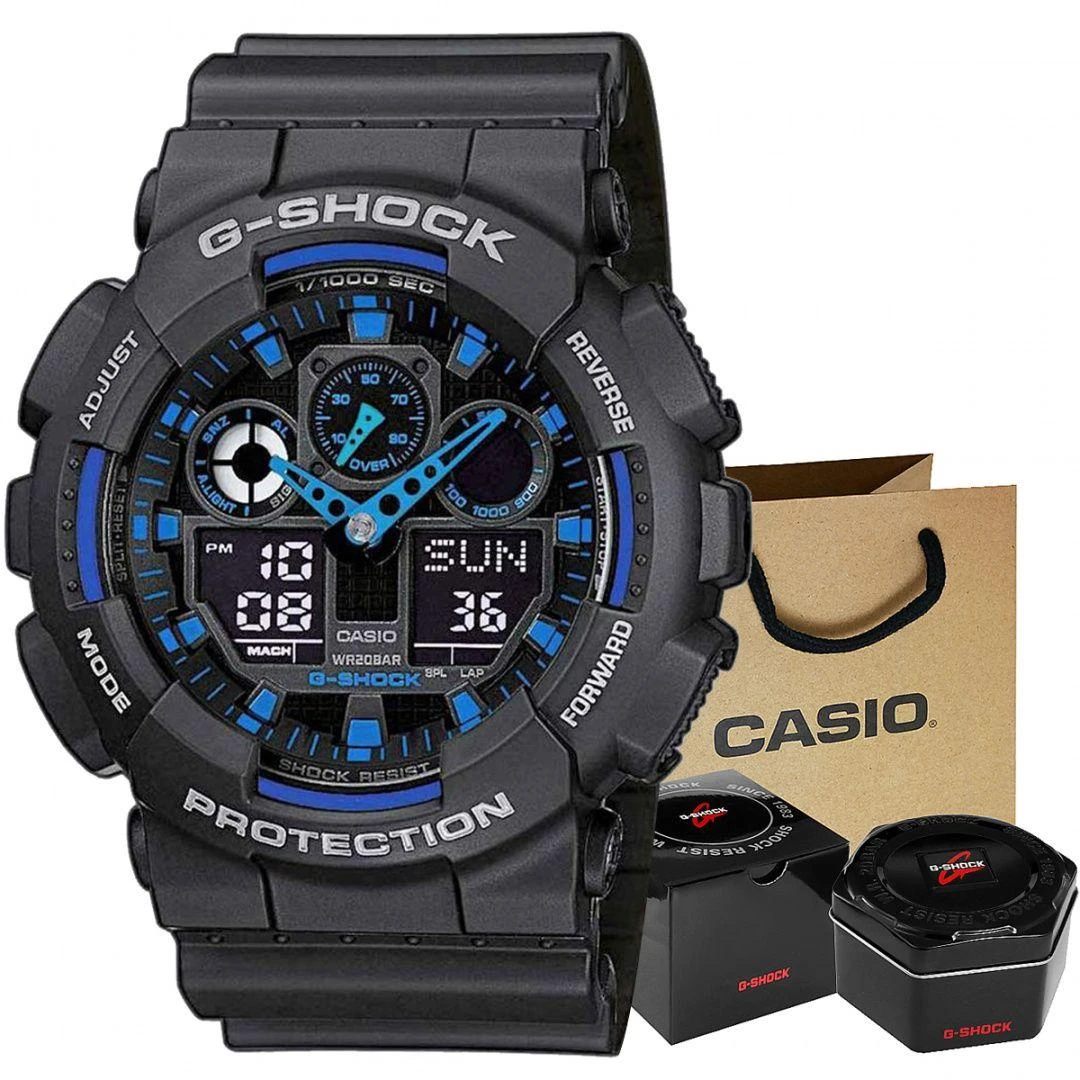 VYRIŠKAS LAIKRODIS CASIO G-SHOCK GA-100-1A2ER (zd135b)