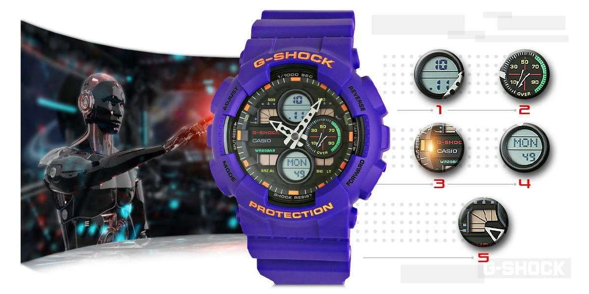 Laikrodis Casio G-SHOCK GA-140-6AER