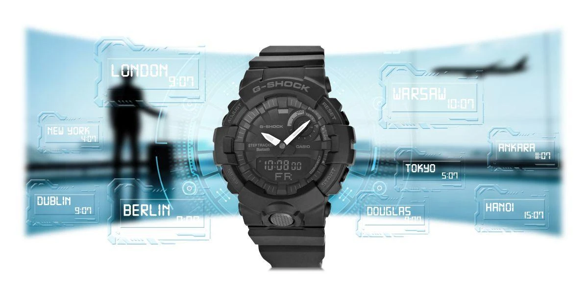 Casio GBA-800-1AER rankinis laikrodis Kvartcas Kištukinis Juoda