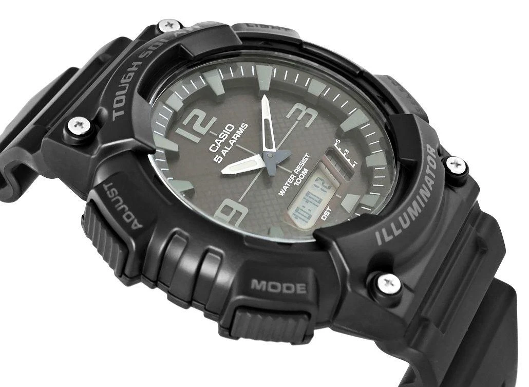 Laikrodis CASIO MEN S WATCH AQ-S810W 1A2V (zd044b) - SOLAR POWERED + BOX