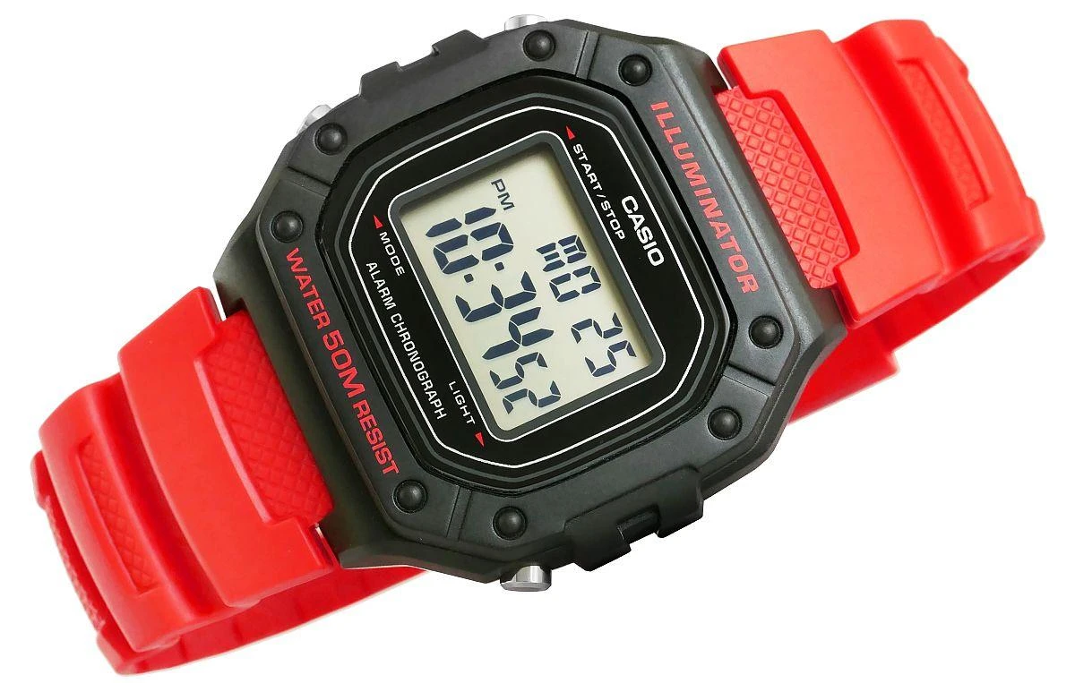 Laikrodis vyrams CASIO W-218H-4B + dėžutė