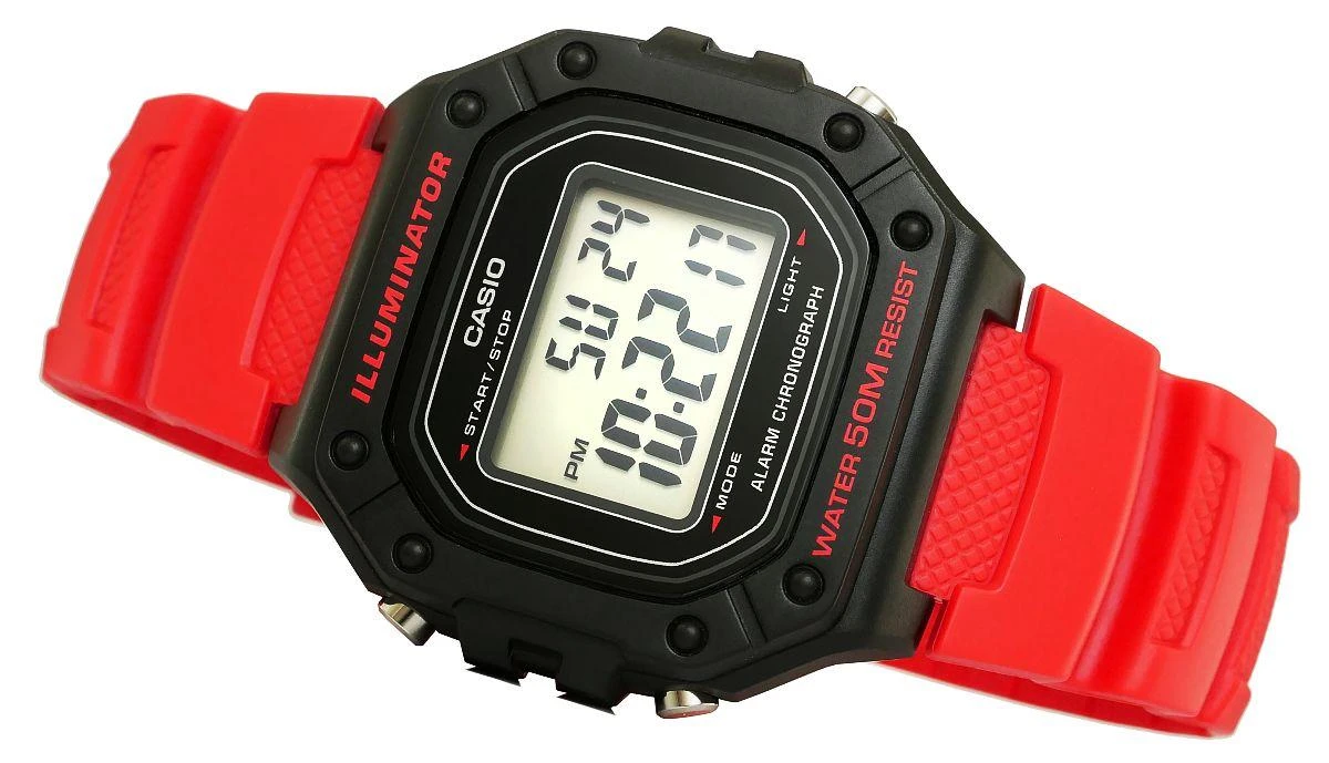 Laikrodis vyrams CASIO W-218H-4B + dėžutė