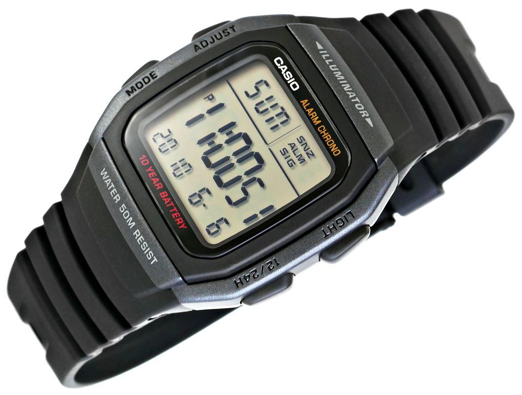 Laikrodis vyrams CASIO W-96H-1B + dėžutė