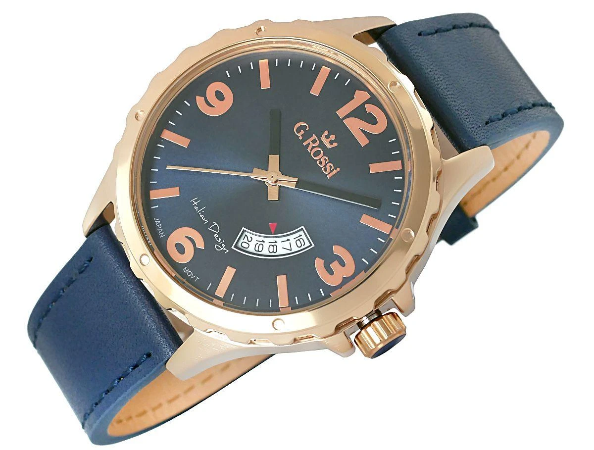 VYRIŠKAS LAIKRODIS G. ROSSI - 10273A (zg207d) + dėžutė