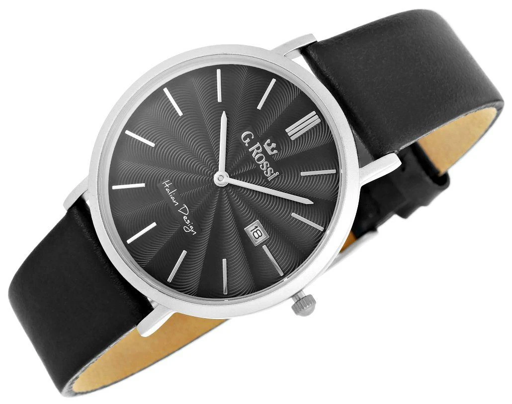 Laikrodis vyrams G. ROSSI - 10853A - SLIM (zg184c) + dėžutė
