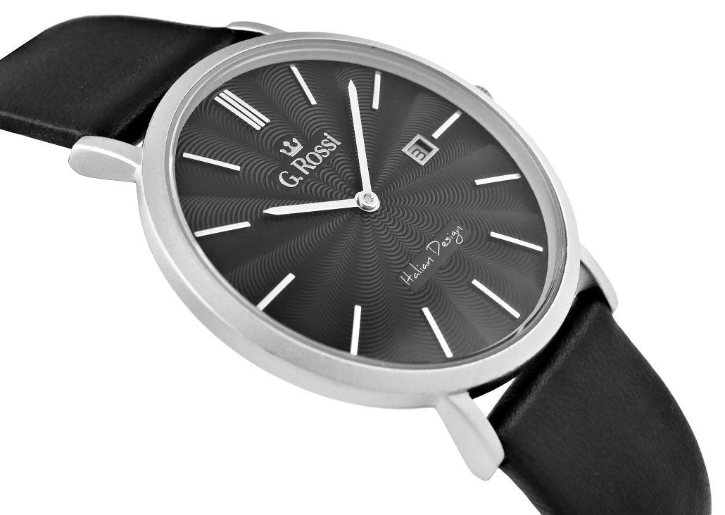 Laikrodis vyrams G. ROSSI - 10853A - SLIM (zg184c) + dėžutė