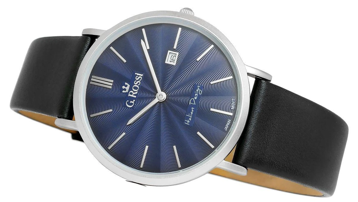 Laikrodis vyrams G. ROSSI - 10853A - SLIM (zg184b) + dėžutė