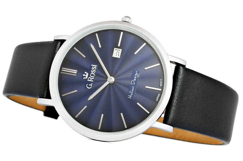 Laikrodis vyrams G. ROSSI - 10853A - SLIM (zg184b) + dėžutė