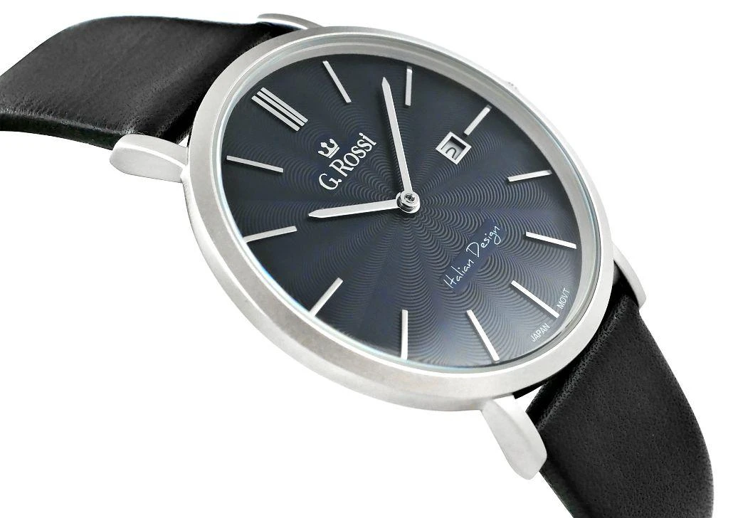 Laikrodis vyrams G. ROSSI - 10853A - SLIM (zg184b) + dėžutė