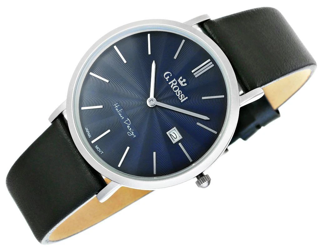 Laikrodis vyrams G. ROSSI - 10853A - SLIM (zg184b) + dėžutė