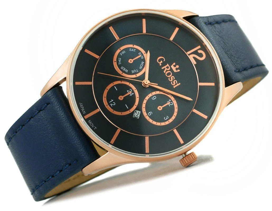 Laikrodis vyrams G. ROSSI - 7028A (zg205f) + dėžutė