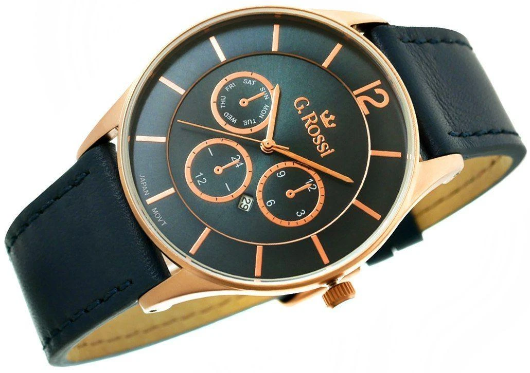 Laikrodis vyrams G. ROSSI - 7028A (zg205f) + dėžutė