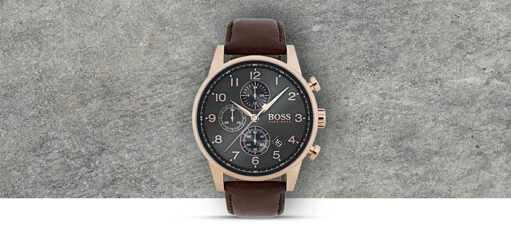 Laikrodis HUGO BOSS MEN'S WATCH 1513496 - NAVIGATOR (zh010b)