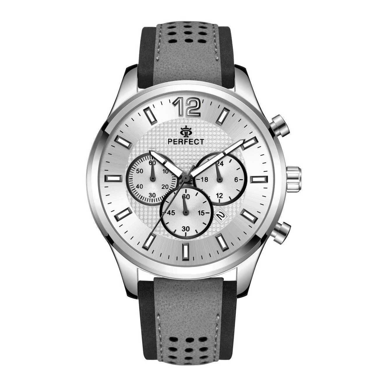 Laikrodis vyrams PERFECT CH01L - CHRONOGRAF (zp354f) + dėžutė
